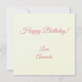 Italian Desserts Sweets Kaart (Achterkant)