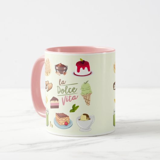 Italian Desserts Sweets Mok (Voorkant links)