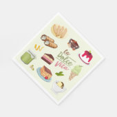 Italian Desserts Sweets Servet (Hoek)