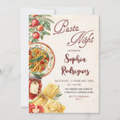 Italian Dinner Party Invitation Kaart (Voorkant)