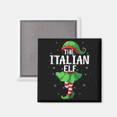 Italian Elf Christmas Girls Women Elf Squad Xmas F Magneet (Voorkant / Achterkant)