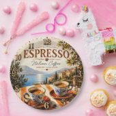 Italian Espresso Coffee Papieren Bordje (Feest)
