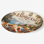 Italian Espresso Coffee Papieren Bordje (Gekanteld)