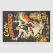 Italian Espresso Coffee Poster Decoupage Tissuepapier (Voorkant)
