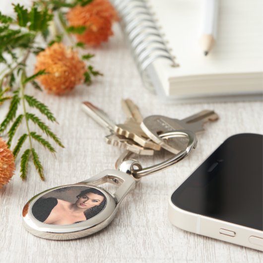 Italian Fall metal keychain (Zijkant)