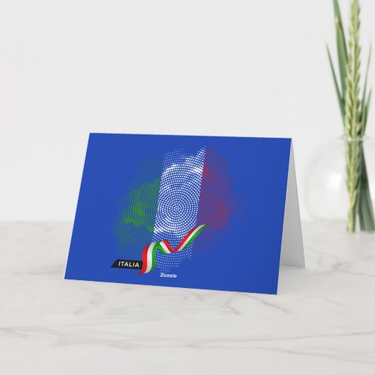 Italian flag bedankkaart (Achterkant)