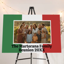 Italian Flag Custom Photo Horizontal