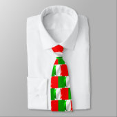 Italian Flag Design Tie Stropdas (Gebonden)