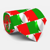 Italian Flag Design Tie Stropdas (Opgerold)
