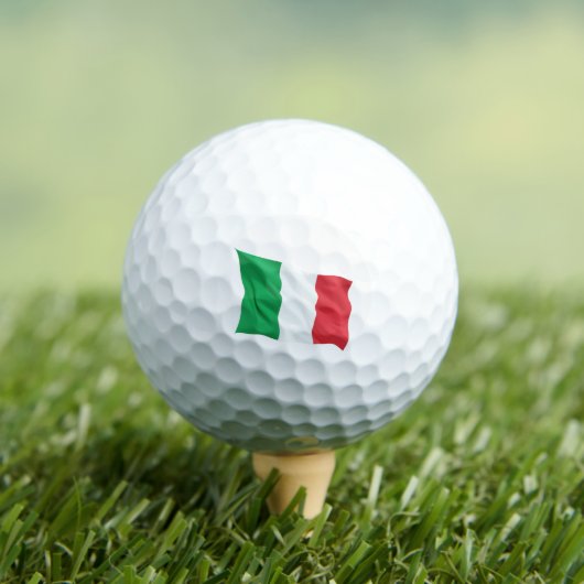 Italian Flag Golf Balls Golfballen (Insitu Shirt)