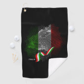 Italian flag golfhanddoek (Insitu)