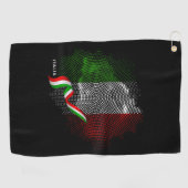 Italian flag golfhanddoek (Horizontaal)