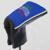Italian flag golfheadcover (3/4 voorkant)