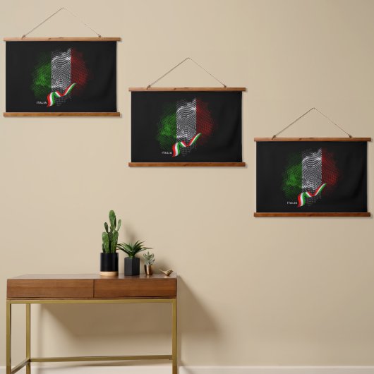 Italian flag hangend wandkleed (Asymmetrisch)