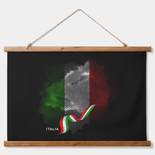 Italian flag hangend wandkleed (Voorkant 2)