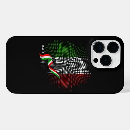 Italian flag iPhone hoesje (Achterkant horizontaal)