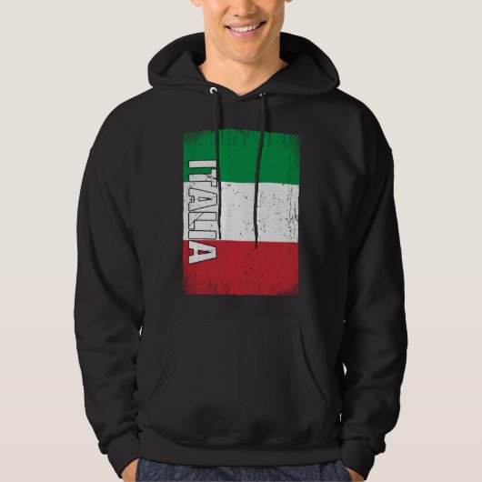Italian Flag Italy Hoodie (Voorkant)