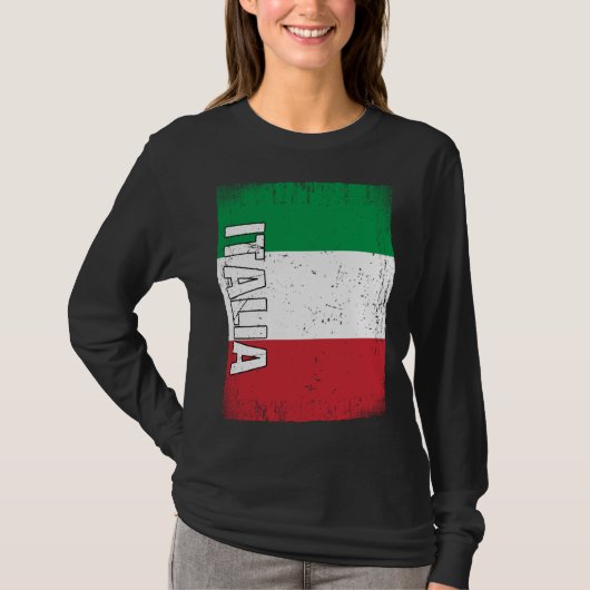 Italian Flag Italy T-shirt (Voorkant)