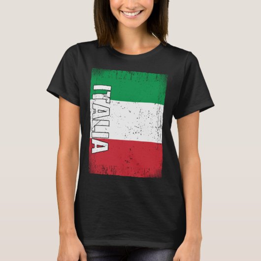 Italian Flag Italy T-shirt (Voorkant)
