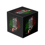 Italian flag kubus (Achter hoekig)