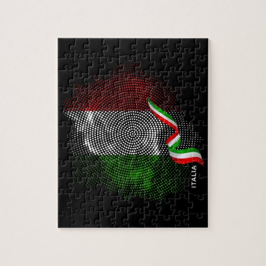 Italian flag legpuzzel (Verticaal)