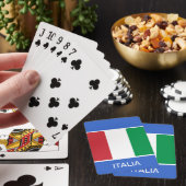 Italian flag playing cards speelkaarten (Insitu)