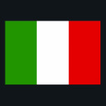Italian Flag Poster<br><div class="desc">Illustration of the flag of Italy. Image available on various gifts and products.</div>