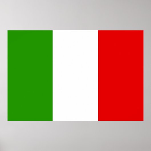 Italian Flag Poster (Voorkant)