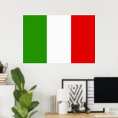 Italian Flag Poster (Thuiskantoor)