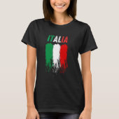 Italian Flag Pride Draag je kleuren luid Italië T-shirt (Voorkant)