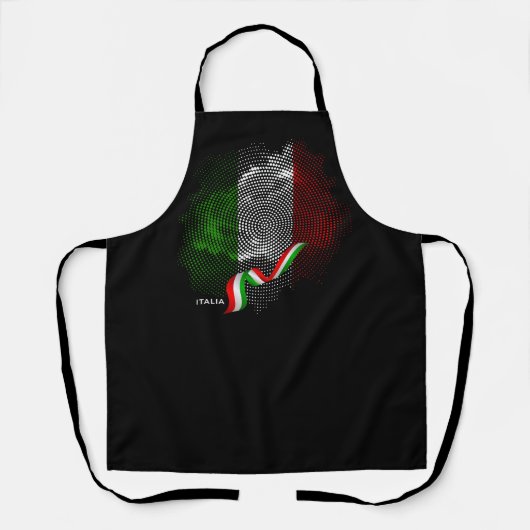 Italian flag schort (Voorkant)