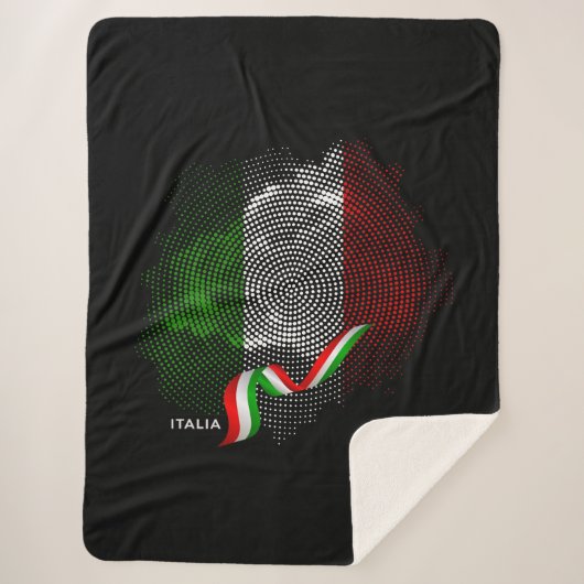 Italian flag sherpa deken (Voorkant)