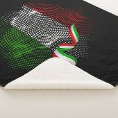 Italian flag sherpa deken (3/4)