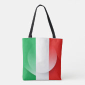 Italian Flag Shoulder Tote – Stylish Patriotic Bag Tote Bag (Achterkant)