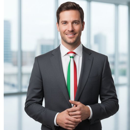 Italian flag tie, flag tie, Italian flag ties  Stropdas