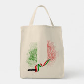 Italian flag tote bag (Achterkant)