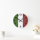 Italian Flag Wall Clock Ronde Klok (Huis)