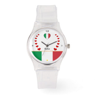 Italian Flag Watch, Italia, mode Watch / Italië Horloge