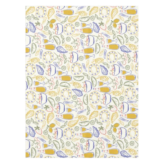 Italian Food Pattern Tafelkleed (Voorkant)