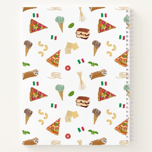 Italian Food Pizza Pasta Family Nonna Recipe Notitieboek (Achterkant)