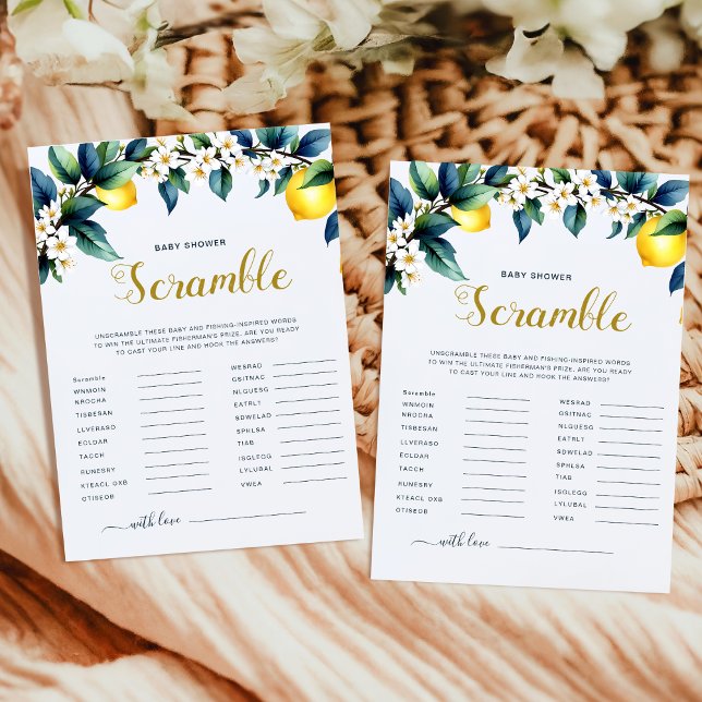 Italian Fun Ciao Baby Lemon Wreath Word Scramble  (Creator heeft geüpload)