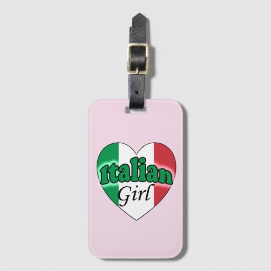 Italian Girl Bagagelabel (Voorkant (verticaal))