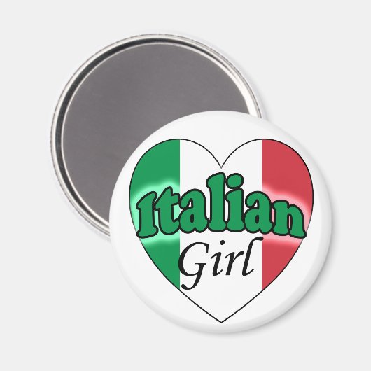 Italian Girl Magneet (Voorkant / Achterkant)
