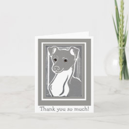 Italian Greyhound Bedankt Opmerking Kaart