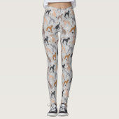 Italian Greyhound Dog Bones and Paws Leggings (Voorkant)