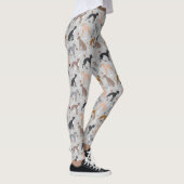 Italian Greyhound Dog Bones and Paws Leggings (Rechts)