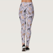 Italian Greyhound Dog Bones and Paws Leggings (Achterkant)