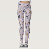 Italian Greyhound Dog Bones and Paws Leggings (Voorkant)