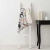 Italian Greyhound Dog Bones and Paws Sherpa Blanke Sherpa Deken (In situ)