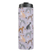 Italian Greyhound Dog Bones and Paws Thermosbeker (Voorkant)